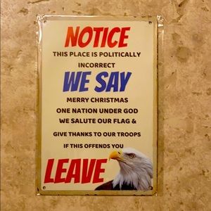 New In Package 8 x 12” Metal Wall Decor